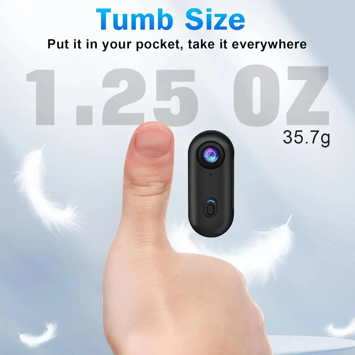 Cámara Deportiva Thumb Riding H88 1080P con Wi‑Fi y Soportes