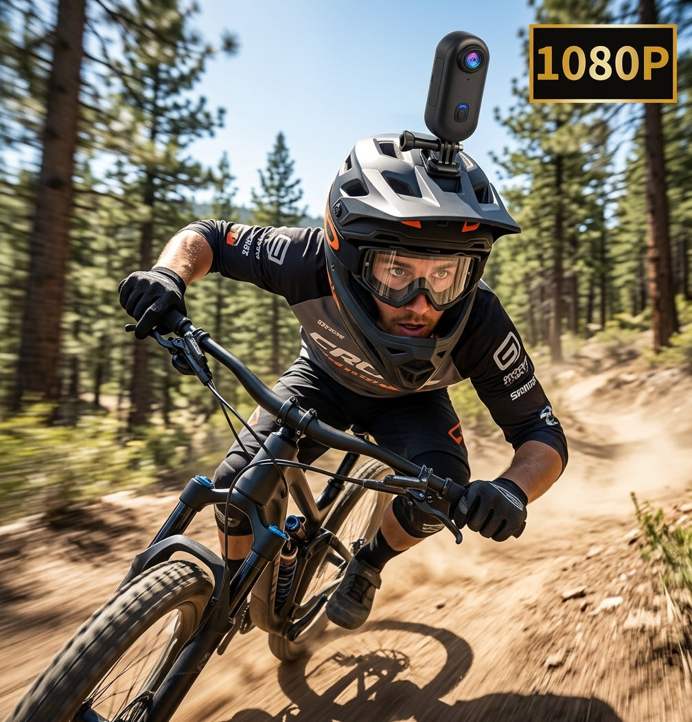 Cámara Deportiva Thumb Riding H88 1080P con Wi‑Fi y Soportes