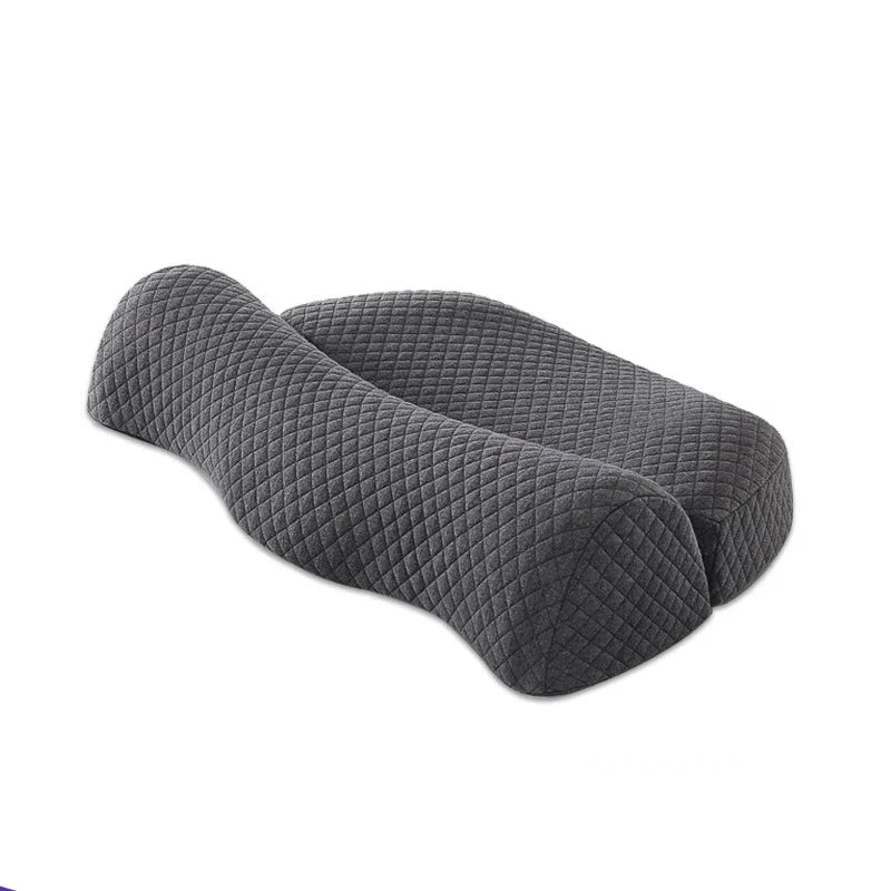 Almohada Cervical Ergonómica de Espuma Viscoelástica Gris